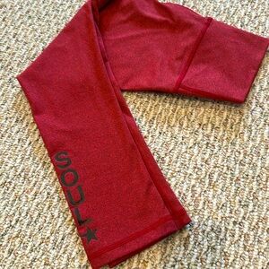 Authentic merch Soul Cycle Milestone Tight 3/4 length mid calf Sweat resistant